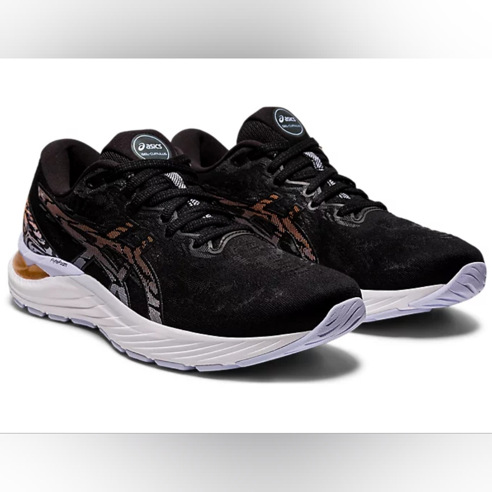 Asics Black & Sun Peach Gel Cumulus 2.0 Running Sneakers